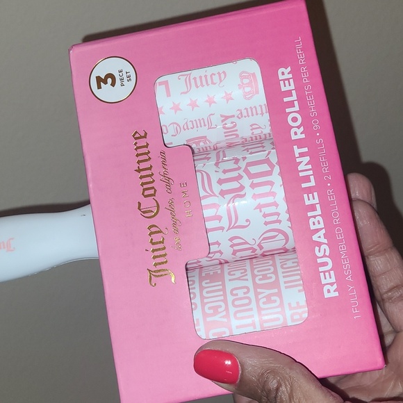 Juicy Couture Pink and White Lint Roller - Picture 2 of 5